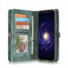Galaxy Note 8 2i1 Etui m/multikortlommer av lær Petroleumsblå thumbnail