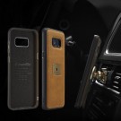 Galaxy S8 Hybrid Deksel m/ring kickstand + skjermbeskytter Ingefær (Brun) thumbnail