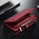 Xperia XZ2 Compact 2i1 Etui m/multikortlommer av lær Rød thumbnail