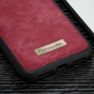 Xperia XZ2 Compact 2i1 Etui m/multikortlommer av lær Rød thumbnail
