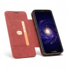 iPhone 7 Pluss 5,5" 3i1 Slimbook Etui av lær m/magnetfeste Rød thumbnail
