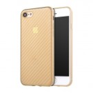 iPhone 7 4,7" / iPhone 8 4,7" Deksel Carbon Gull Farget thumbnail