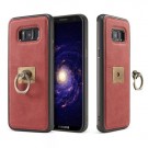 Galaxy S8+ Hybrid Deksel m/ring kickstand + skjermbeskytter Rød thumbnail