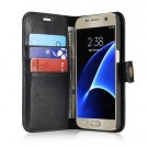 Galaxy S7 2i1 Etui for Galaxy S7 m/3 kortlommer Classic Kaffebrun Svart thumbnail