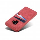 Galaxy S9 Deksel m/ 2 kortlommer LuxPocket Rød thumbnail
