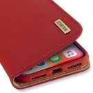 iPhone Xs/X 5,8 Lommebok Etui Genuine Lux Rød thumbnail