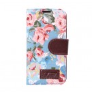 Lommebok Etui for Samsung Galaxy S5 Mini Rose Lys Blå thumbnail