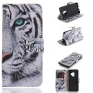 Galaxy S9 Lommebok Etui Art White Tiger thumbnail