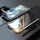 iPhone XS / X Magnetisk Deksel Metall Ramme - Sølv thumbnail