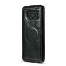 Galaxy S8+ (Pluss) 2i1 Etui m/2 kortlommer Classic Slim Svart thumbnail