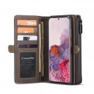 Galaxy S20 2i1 Lommebok Etui m/ 10 kortlommer Kaffebrun thumbnail