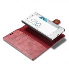 Sony Xperia X Compact 2i1 Etui m/3 kortlommer Classic Rød thumbnail
