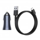 Dual USB Billader USB 20W + USB 20W m/ Type C ladekabel thumbnail