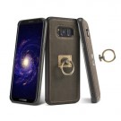 Galaxy S8 Hybrid Deksel m/ring kickstand + skjermbeskytter Kaffebrun thumbnail