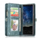 Galaxy Note 9 2i1 Etui m/multikortlommer av lær Petroleumsblå thumbnail