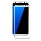 Heldekkende Skjermbeskytter av herdet glass for Galaxy S8+ (Pluss) Hvit Ramme thumbnail