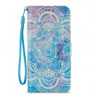 Galaxy S9 Lommebok Etui Art Blue Mandala thumbnail
