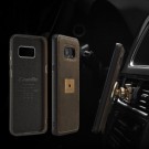 Galaxy S8 Hybrid Deksel m/ring kickstand + skjermbeskytter Kaffebrun thumbnail