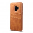 Galaxy S9 Deksel m/ 2 kortlommer LuxPocket Ingefærbrun thumbnail