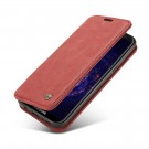 Galaxy S8 3i1 Slimbook Etui av lær m/magnetfeste Rød thumbnail