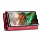 Galaxy Note 10+ 2i1 Etui m/multikortlommer av lær Rød thumbnail
