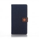 Lommebok Etui for Sony Xperia Z5 Denim Marin Blå thumbnail