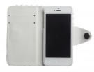 Flipp Lommebok iPhone 5 Polka Hvit/Svart thumbnail