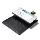 Sony Xperia X Compact 2i1 Etui m/3 kortlommer Classic Svart thumbnail