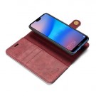 Huawei P20 Lite 2i1 Etui m/3 kortlommer Classic Rød thumbnail