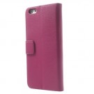 Lommebok Etui for iPhone 6 Pluss Lychee Rosa thumbnail