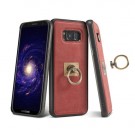 Galaxy S8 Hybrid Deksel m/ring kickstand + skjermbeskytter Rød thumbnail