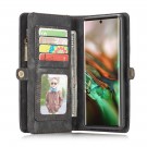 Galaxy Note 10+ (Pluss) 2i1 Etui m/multikortlommer av lær Koksgrå thumbnail