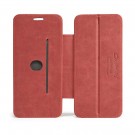 iPhone 7 4,7" 3i1 Slimbook Etui av lær m/magnetfeste Rød thumbnail