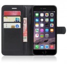 iPhone 7 Pluss 5,5 Etui m/kortlommer Lychee Svart thumbnail