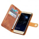 Huawei P10 2i1 Etui m/3 kortlommer Classic Lys Brun thumbnail