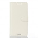 Lommebok Etui for Sony Xperia X Lychee Hvit thumbnail