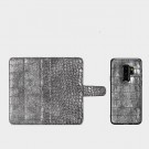 Galaxy S9 2i1 Etui m/4 kortlommer Croco Sølv thumbnail