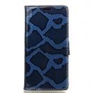 Lommebok Etui for Sony Xperia ZX Snake Blå thumbnail