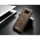 Galaxy S8 2i1 Etui m/4 kortlommer & nøkkelknippe Kaffebrun thumbnail