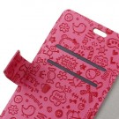 Lommebok Etui for Sony Xperia ZX Love Rosa thumbnail
