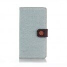 Lommebok Etui for Sony Xperia Z5 Denim Lys Blå thumbnail