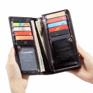 Universal Lommebok XL for Smarttelefoner Rødbrun thumbnail