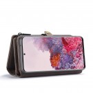 Galaxy S20+ (Pluss) 2i1 Lommebok Etui m/ 10 kortlommer Kaffebrun thumbnail