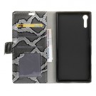 Lommebok Etui for Sony Xperia ZX Snake Grå thumbnail