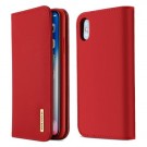 iPhone Xs/X 5,8 Lommebok Etui Genuine Lux Rød thumbnail