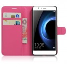 Etui m/kortlommer for Huawei Honor 8 Lychee Rosa thumbnail