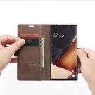 Galaxy Note 20 Lommebok Etui Retro Lux Kaffebrun thumbnail