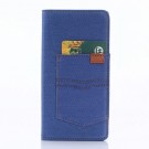 Etui for Sony Xperia X Performance Denim Pocket Lys Blå thumbnail