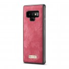 Galaxy Note 9 2i1 Etui m/multikortlommer av lær Rød thumbnail