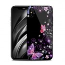 iPhone Xs/X 5,8 Deksel Dekor Butterfly Purple thumbnail